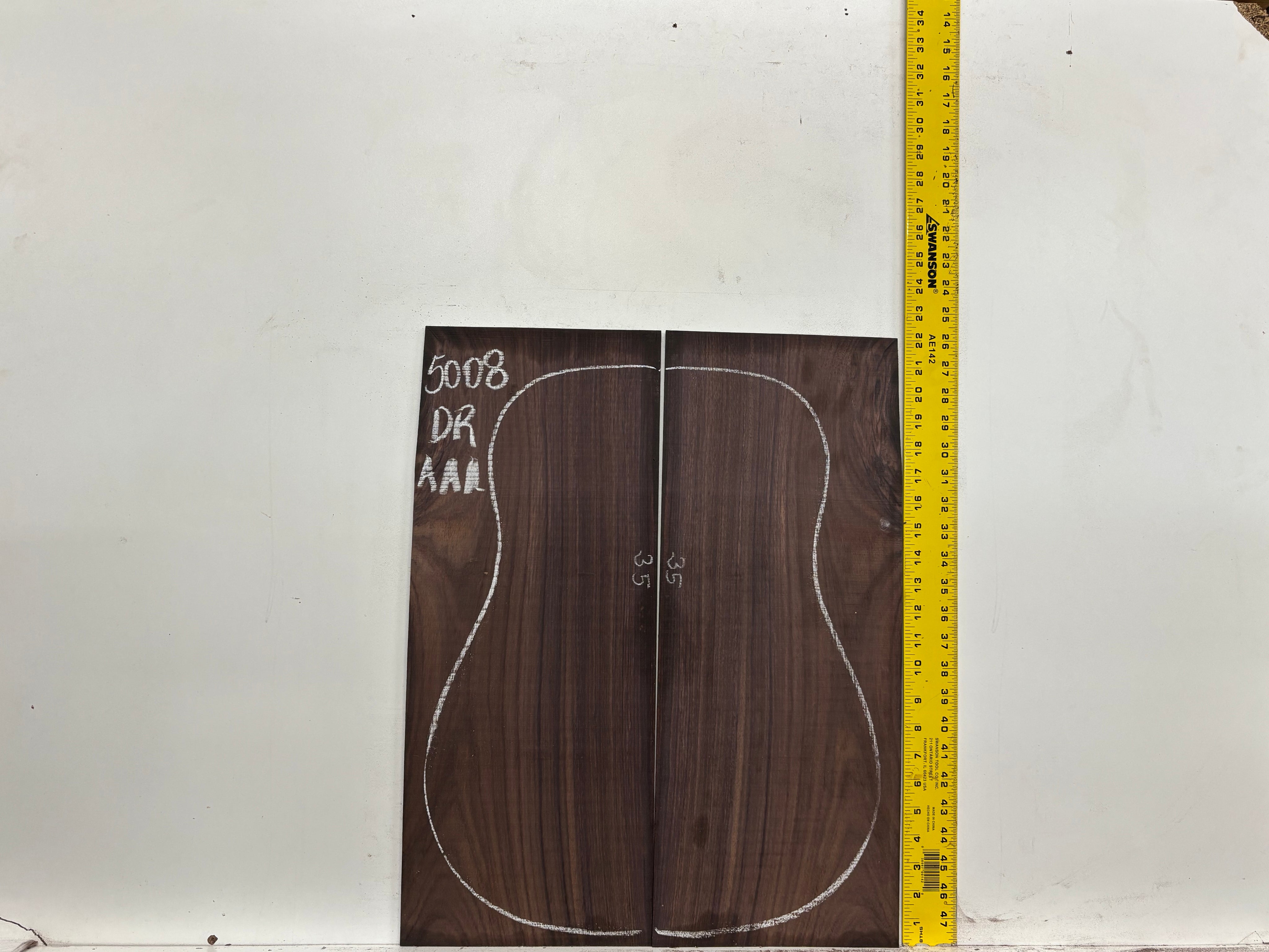 East Indian Rosewood Dreadnought AAA Grade Guitar Back & Side Set #5008 - Exotic Wood Zone