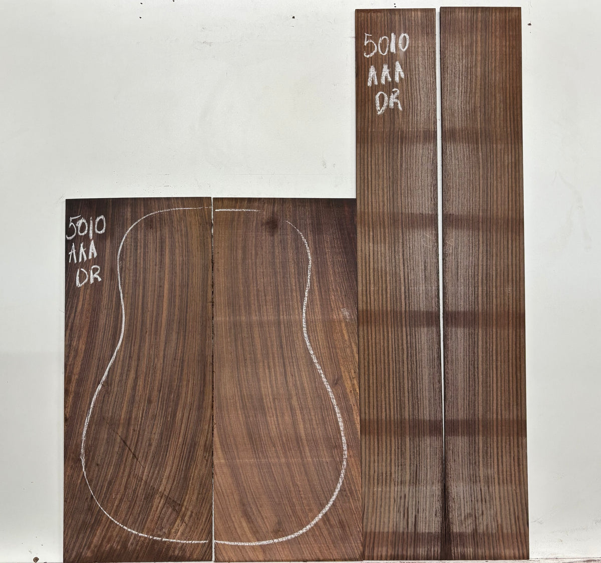 East Indian Rosewood Dreadnought AAA Grade Guitar Back & Side Set #5010 - Exotic Wood Zone
