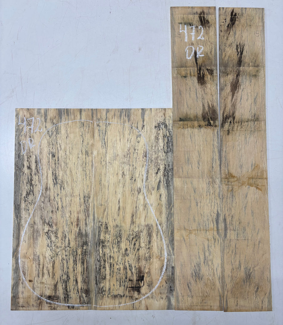 Juego de fondo y aros de guitarra de grado AAAA Dreadnought de palisandro de la India Oriental #61 