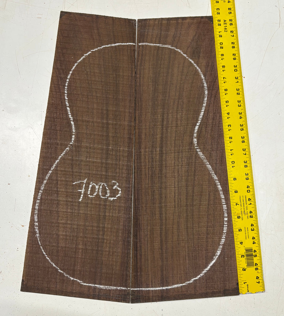Indian Rosewood Classical Guitar Back Set   22-1/2"x7-1/2"x3/16"#7003