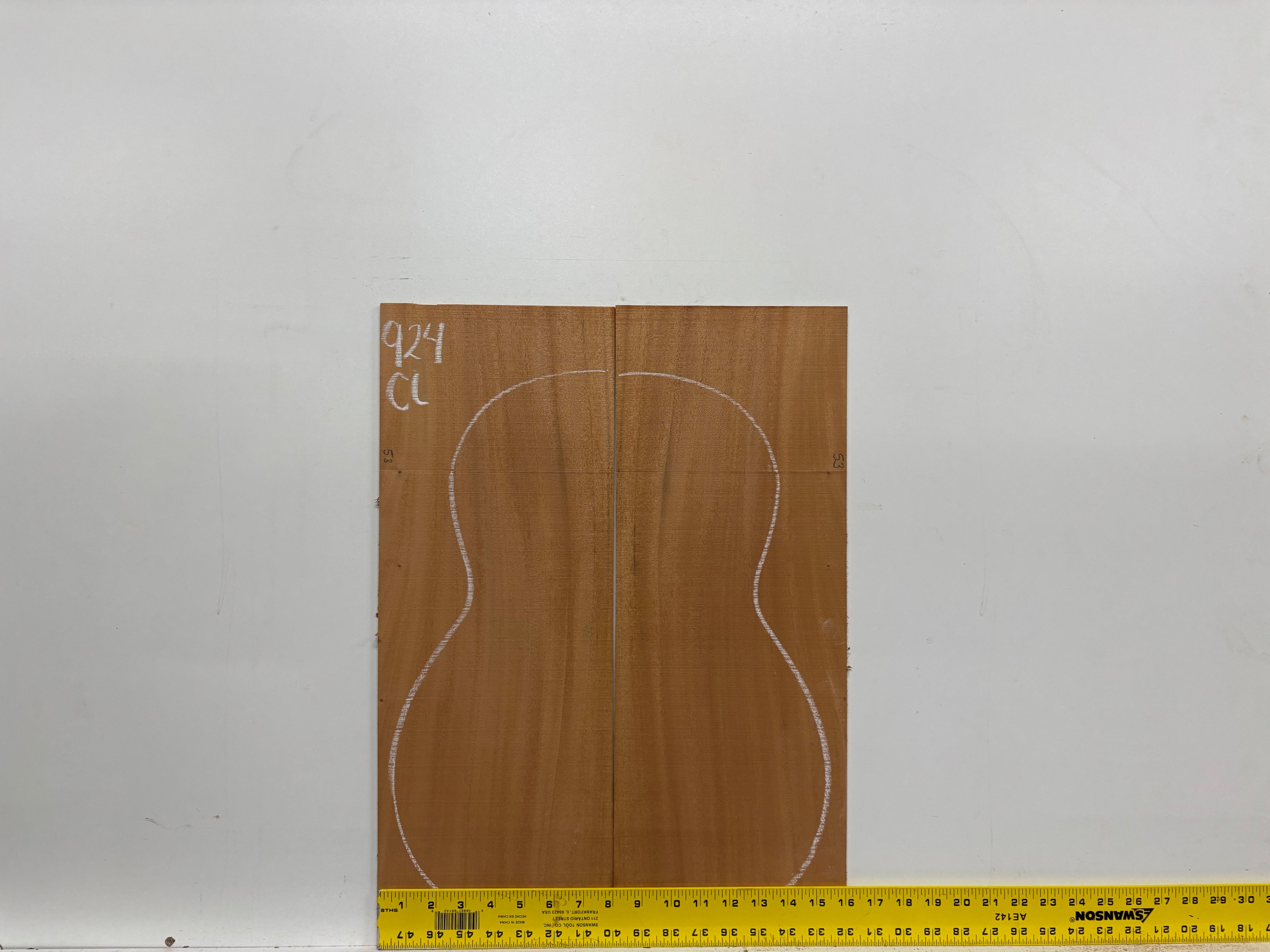 Mahogany Dreadnought Guitar Back & Side Set #924 Exotic Wood Zone 