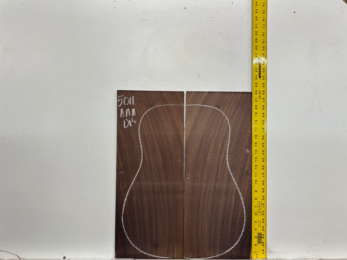 East Indian Rosewood Dreadnought AAA Grade Guitar Back & Side Set #5011 - Exotic Wood Zone