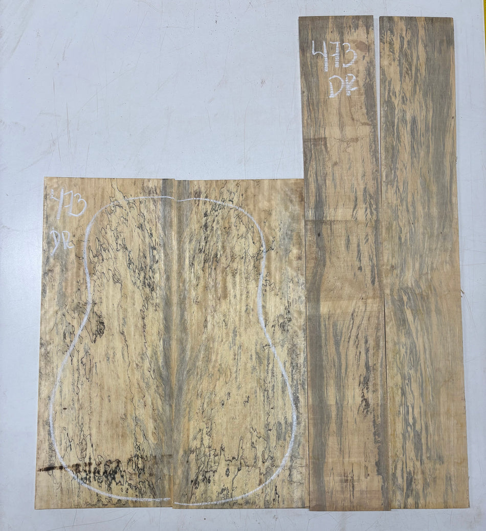 Juego de fondo y aros de guitarra de grado AAAA Dreadnought de palisandro de la India Oriental #61 