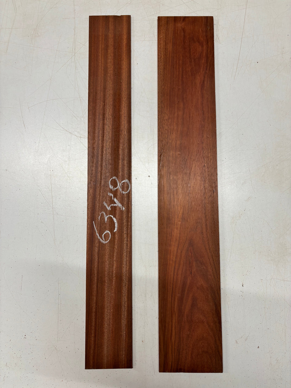 2 Pack, Bloodwood Thin Stock Lumber  24"x3"x1/8" , 24"x4"x1/4"#6348