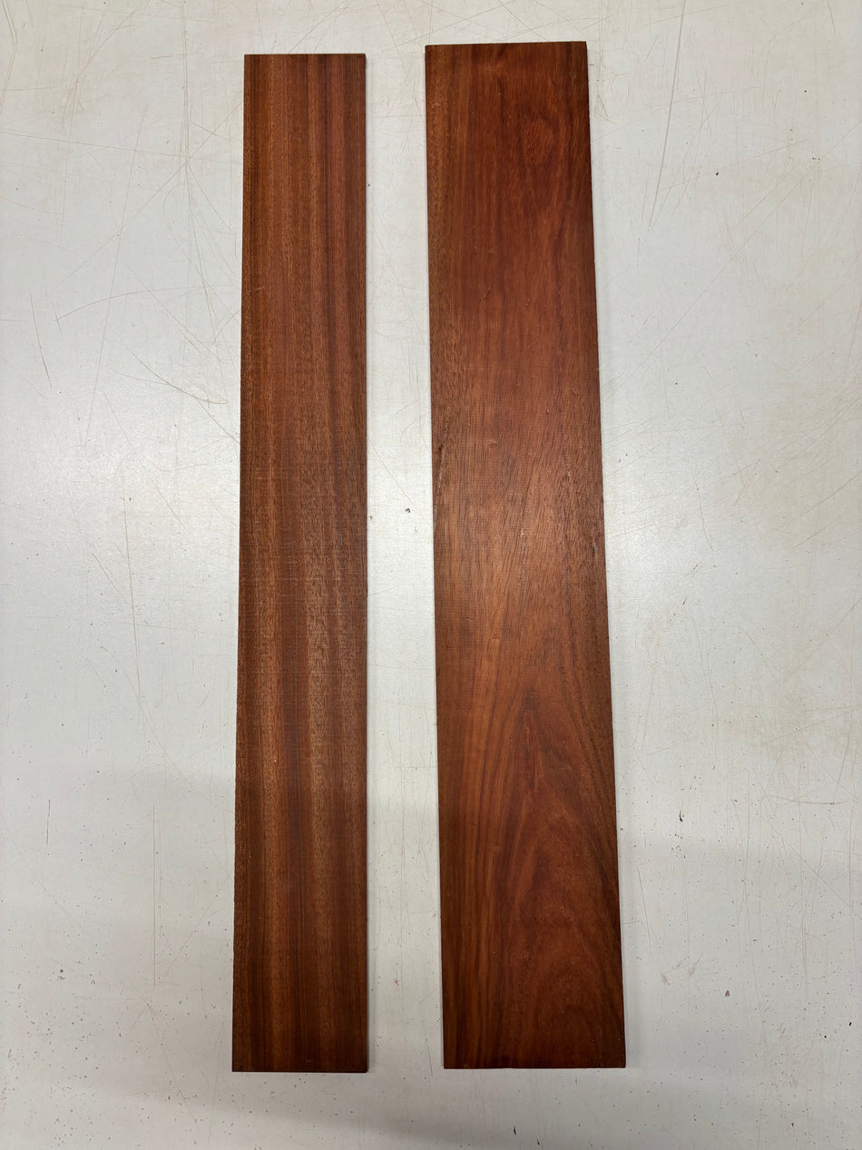 2 Pack, Bloodwood Thin Stock Lumber  24"x3"x1/8" , 24"x4"x1/4"#6348