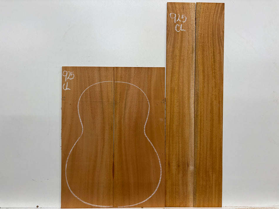 Mahogany Dreadnought Guitar Back & Side Set #925 Exotic Wood Zone 