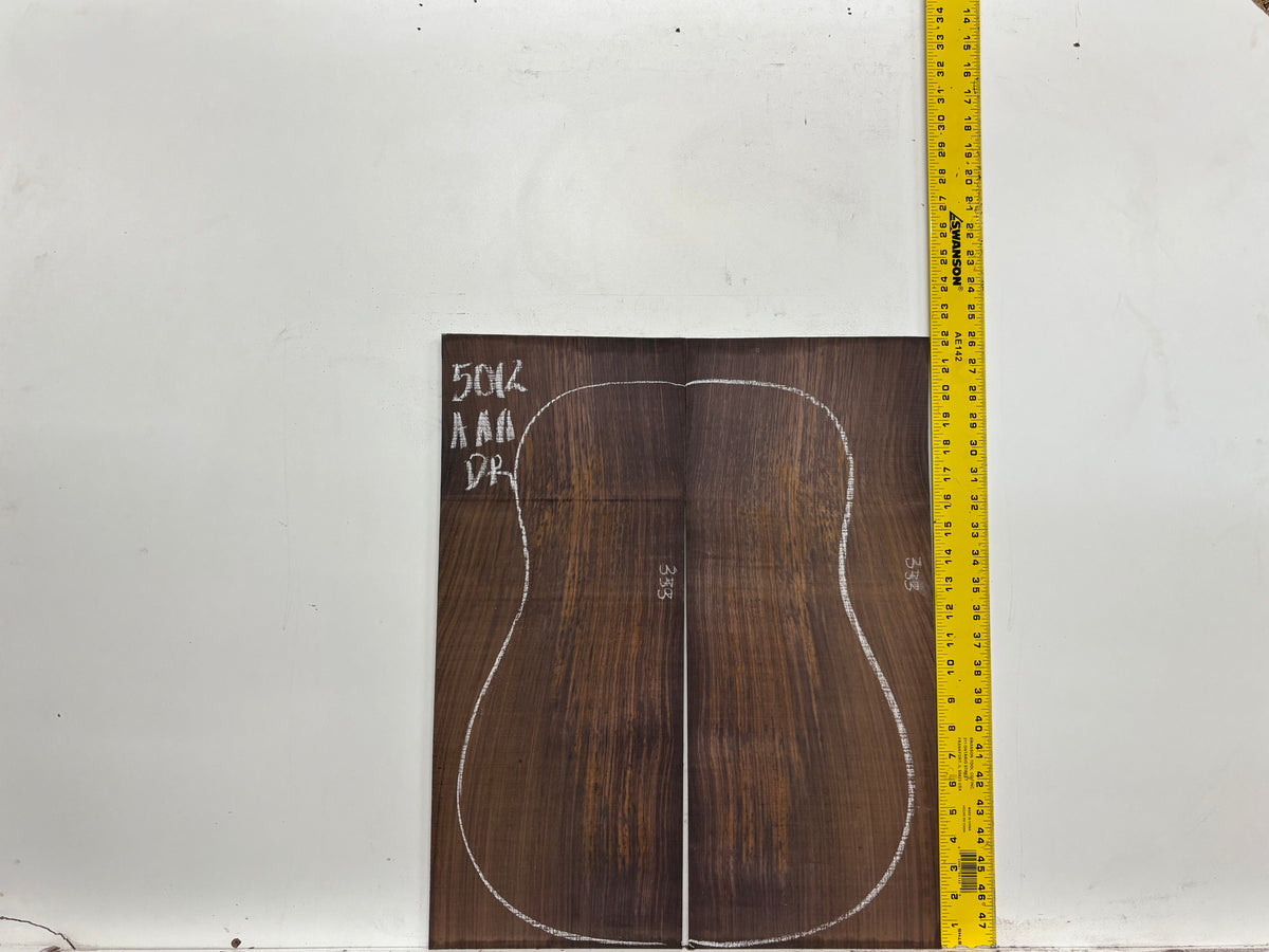 East Indian Rosewood Dreadnought AAA Grade Guitar Back & Side Set #5012 - Exotic Wood Zone