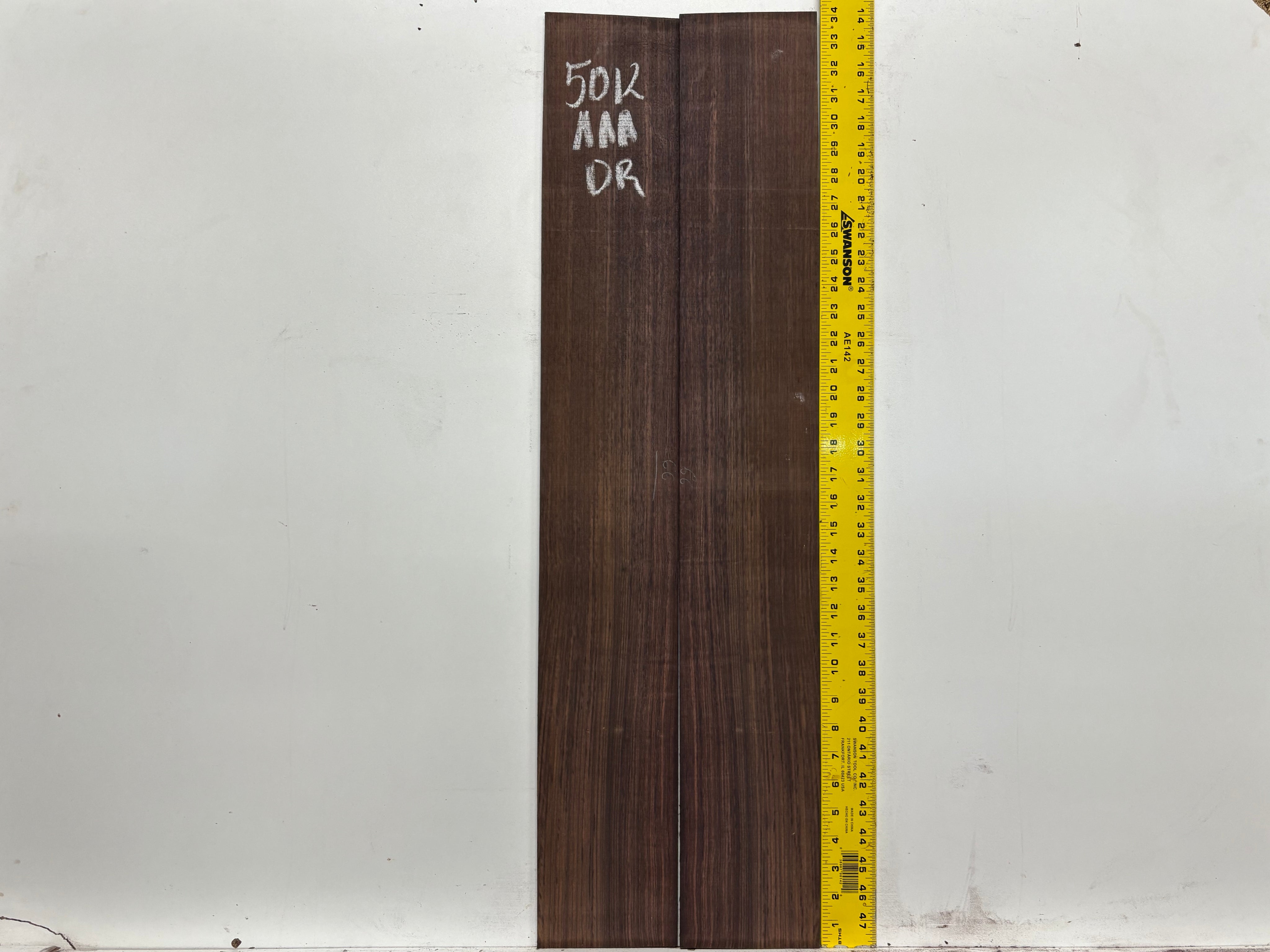 East Indian Rosewood Dreadnought AAA Grade Guitar Back & Side Set #5012 - Exotic Wood Zone