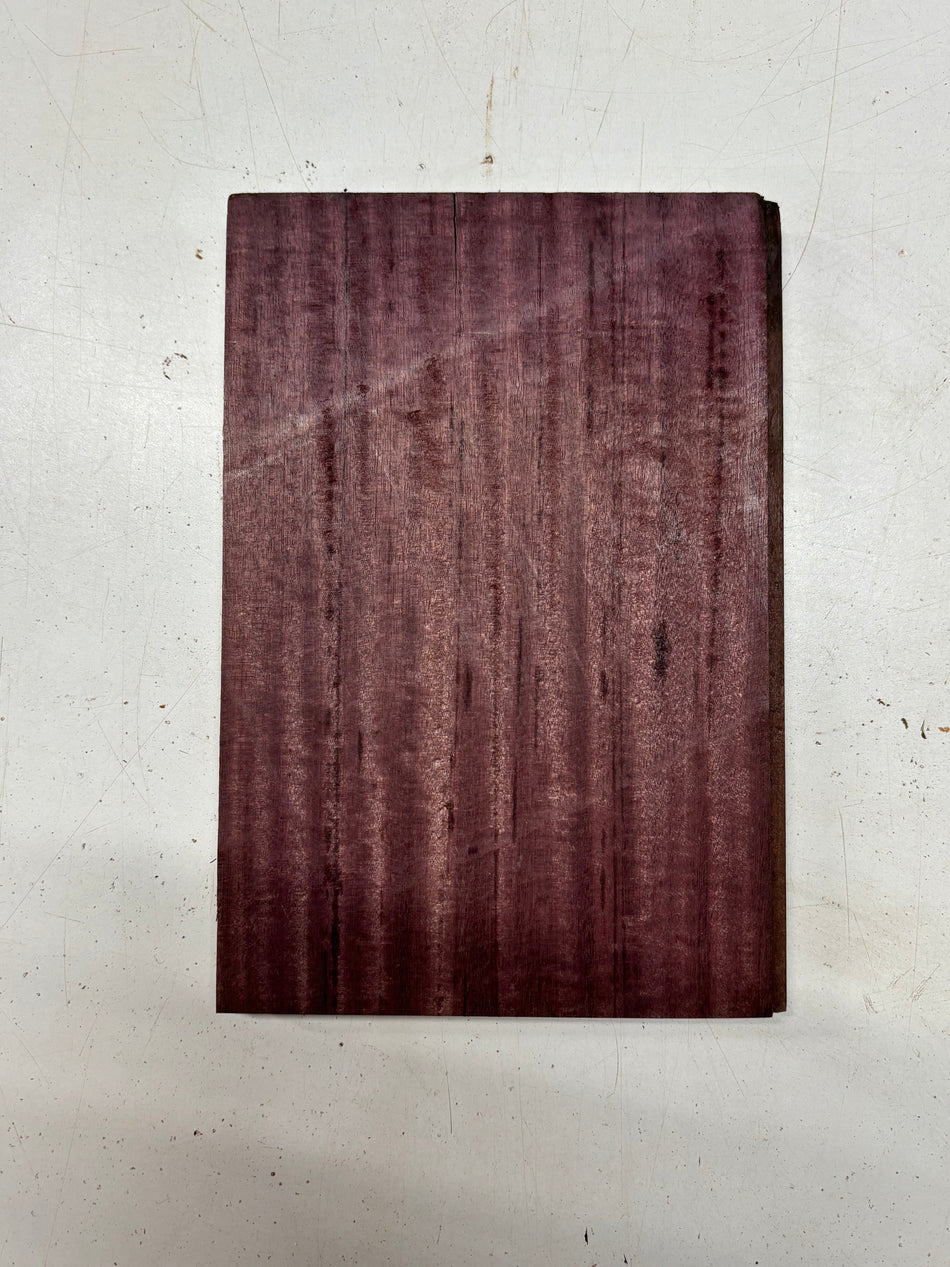 1 Piece, Flame Purpleheart Thin Stock Lumber 10"x6-3/4"x3/4"#7009