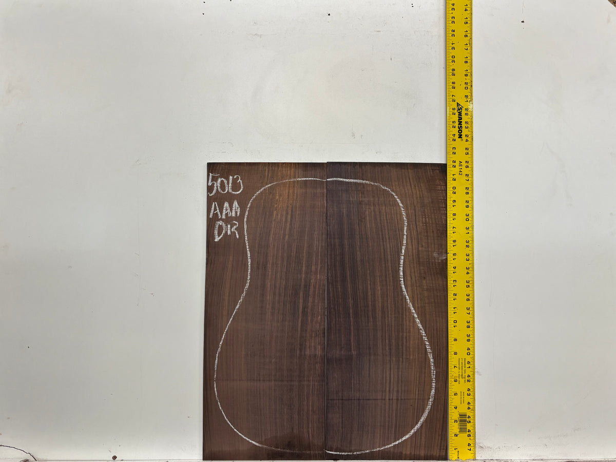 East Indian Rosewood Dreadnought AAA Grade Guitar Back & Side Set #5013 - Exotic Wood Zone