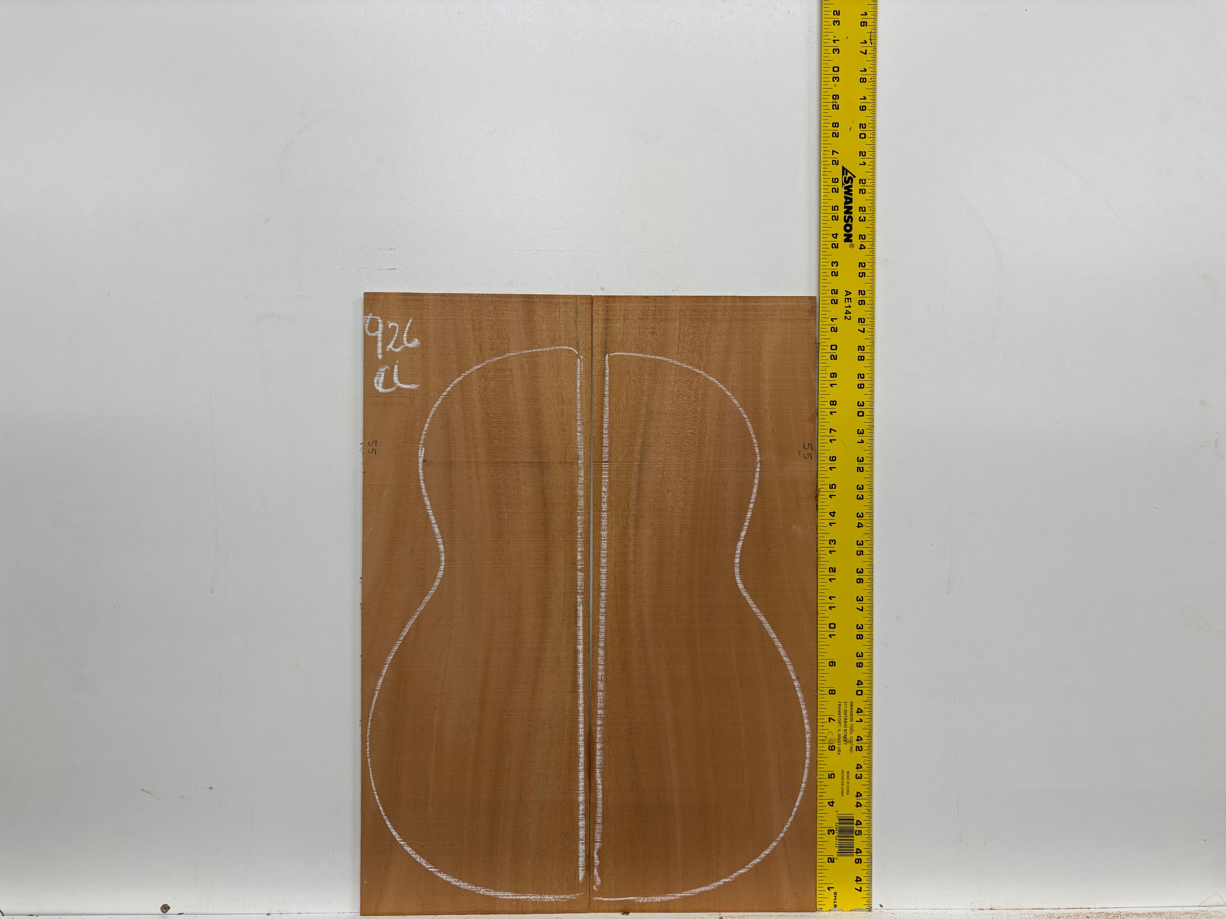 Mahogany Dreadnought Guitar Back & Side Set #926 Exotic Wood Zone 