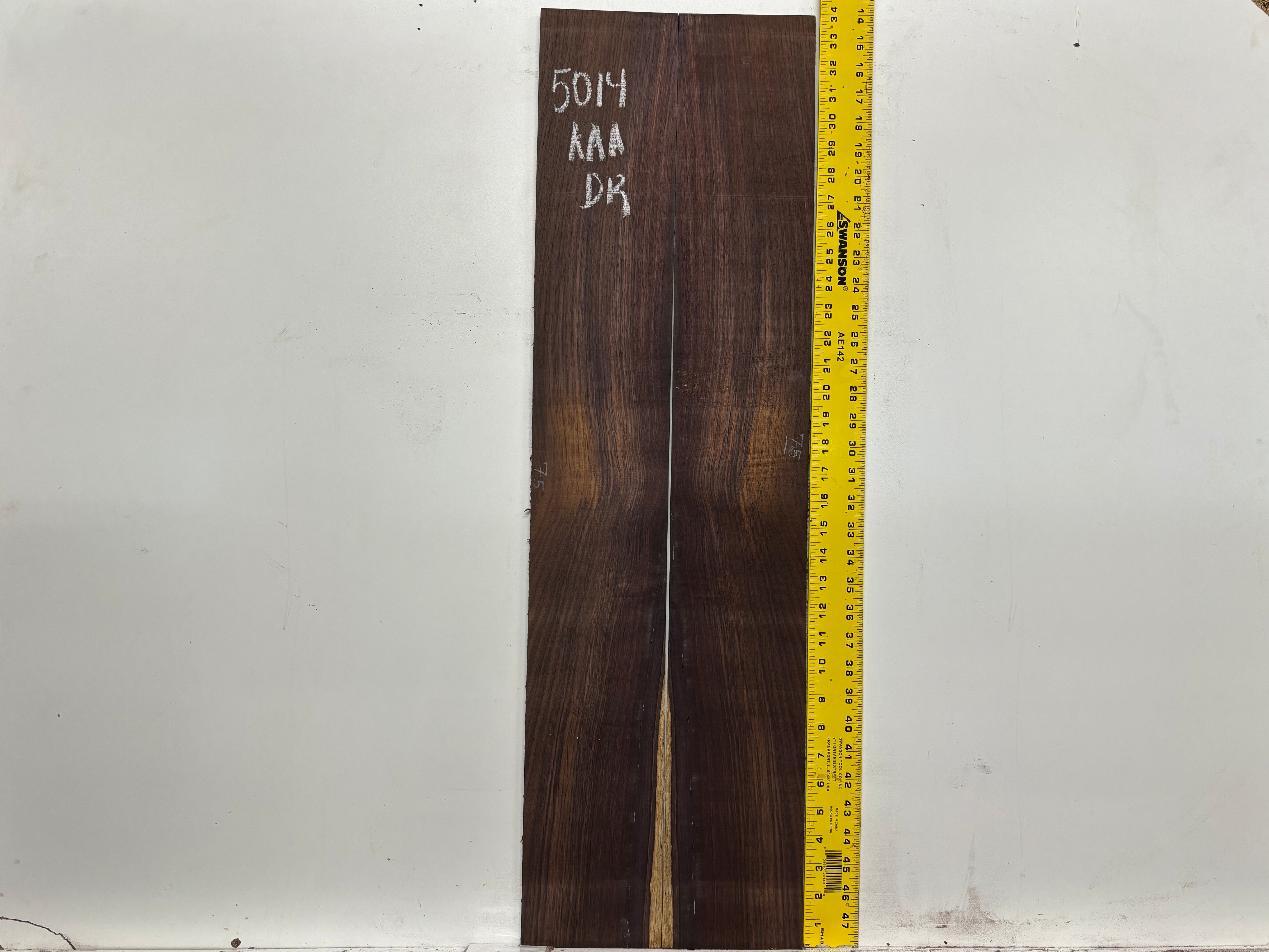 East Indian Rosewood Dreadnought AAA Grade Guitar Back & Side Set #5014 - Exotic Wood Zone