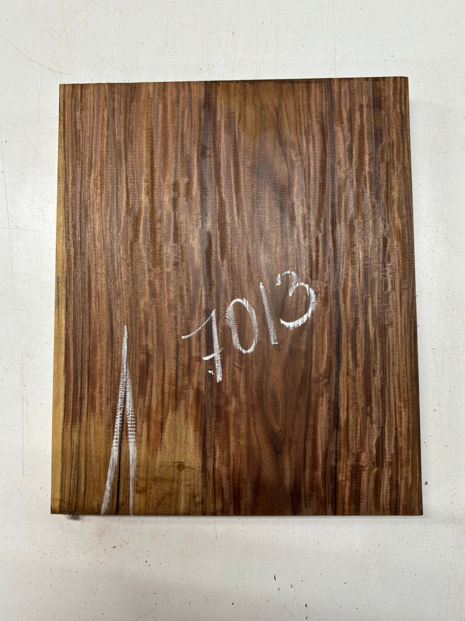 1 Piece, Flame Santos Rosewood Lumber Board Blank 13"x11"x1-1/4"#7013