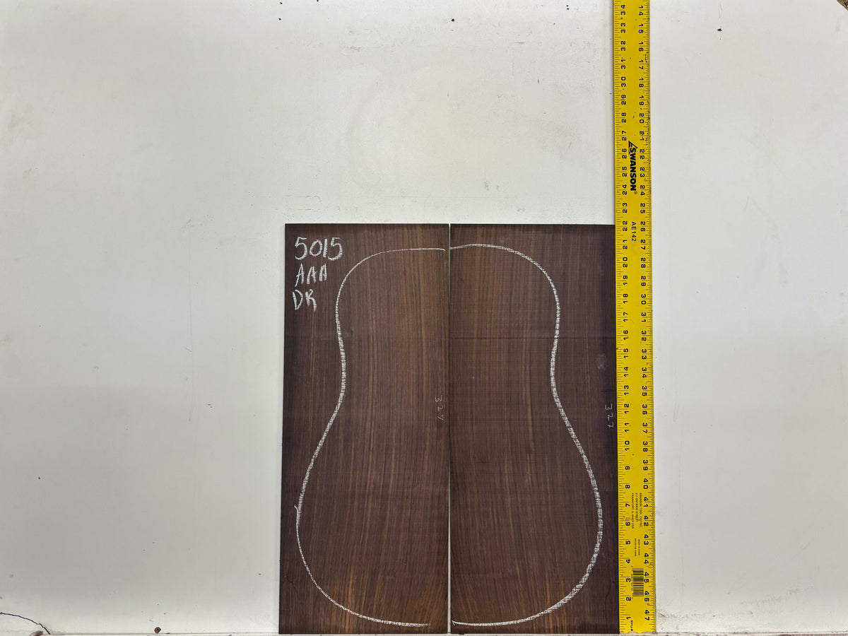 East Indian Rosewood Dreadnought AAA Grade Guitar Back & Side Set #5015 - Exotic Wood Zone