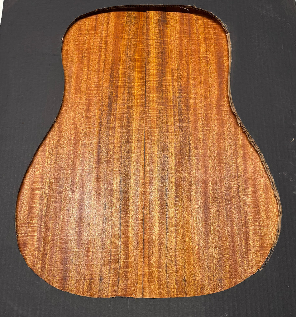 Flame Genuine Mahogany Dreadnought Guitar Back & Side Set #1001