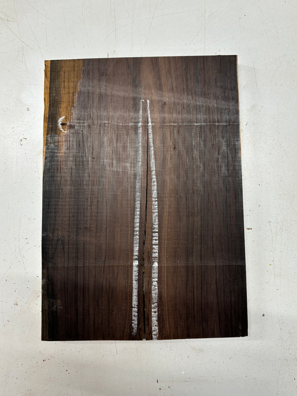 1 Piece, Brazilian Rosewood Lumber Board Blank 12-1/2"x8-1/2"x3/4"#7014