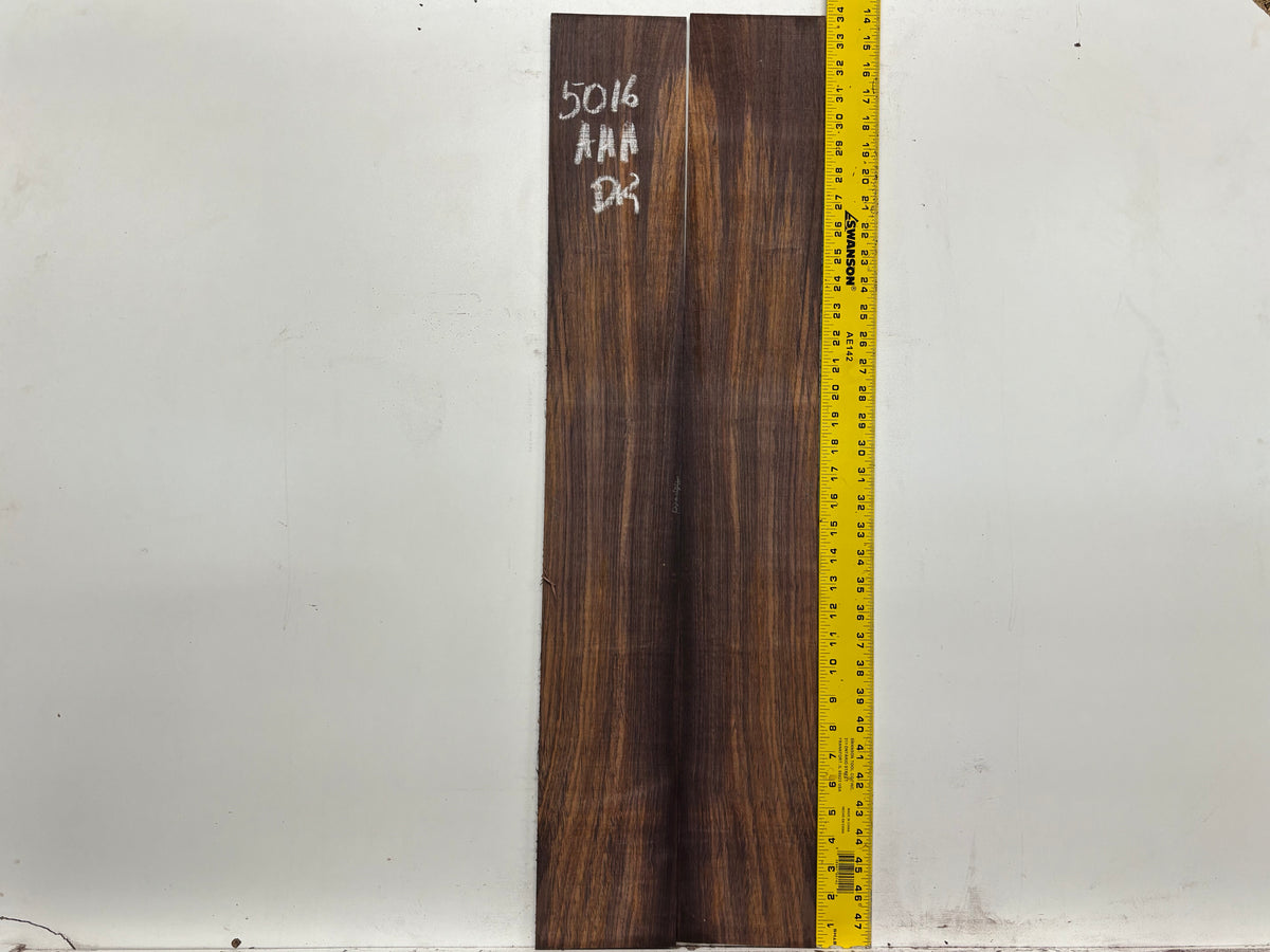 East Indian Rosewood Dreadnought AAA Grade Guitar Back & Side Set #5016 - Exotic Wood Zone