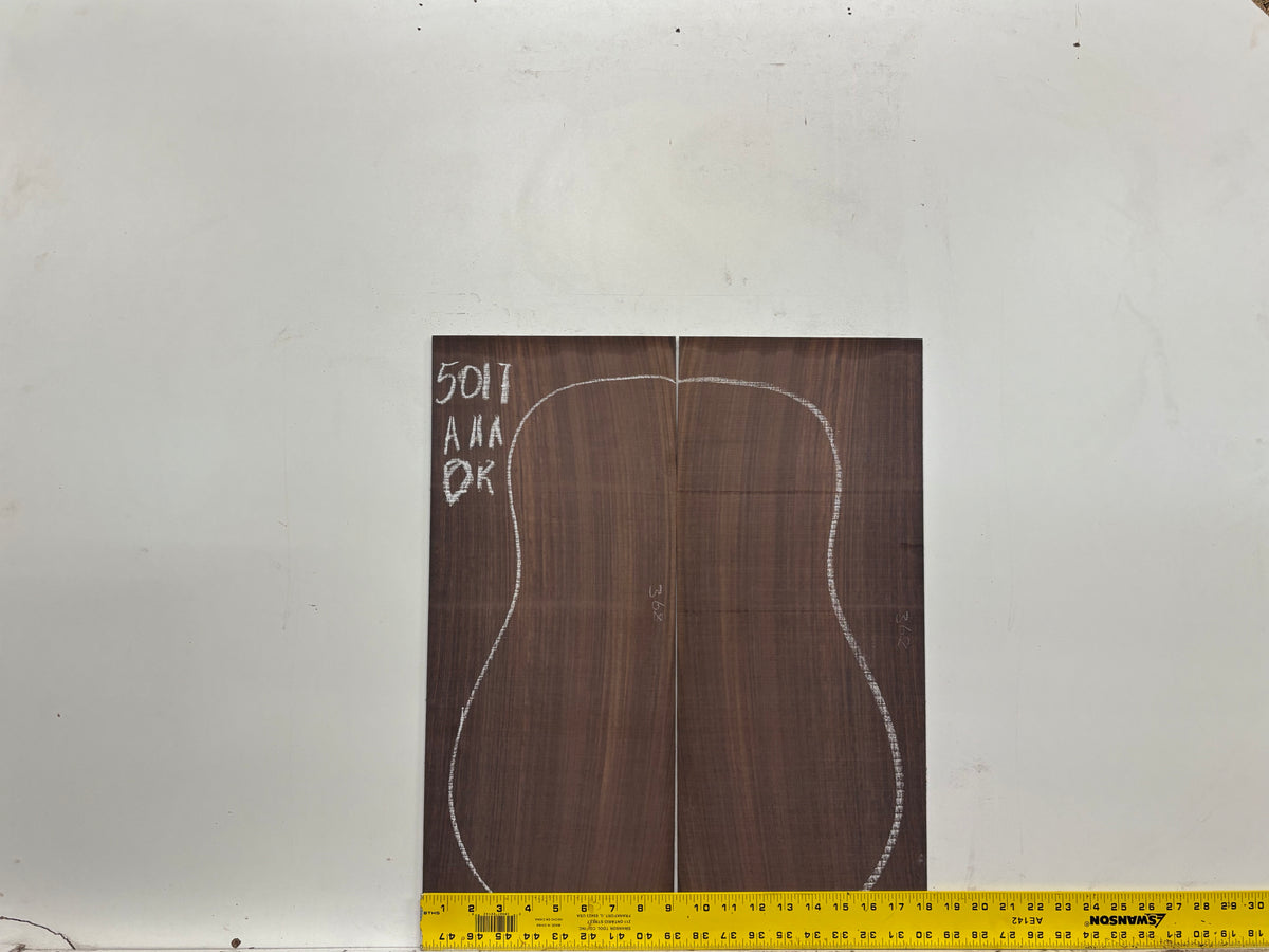 East Indian Rosewood Dreadnought AAA Grade Guitar Back & Side Set #5017 - Exotic Wood Zone