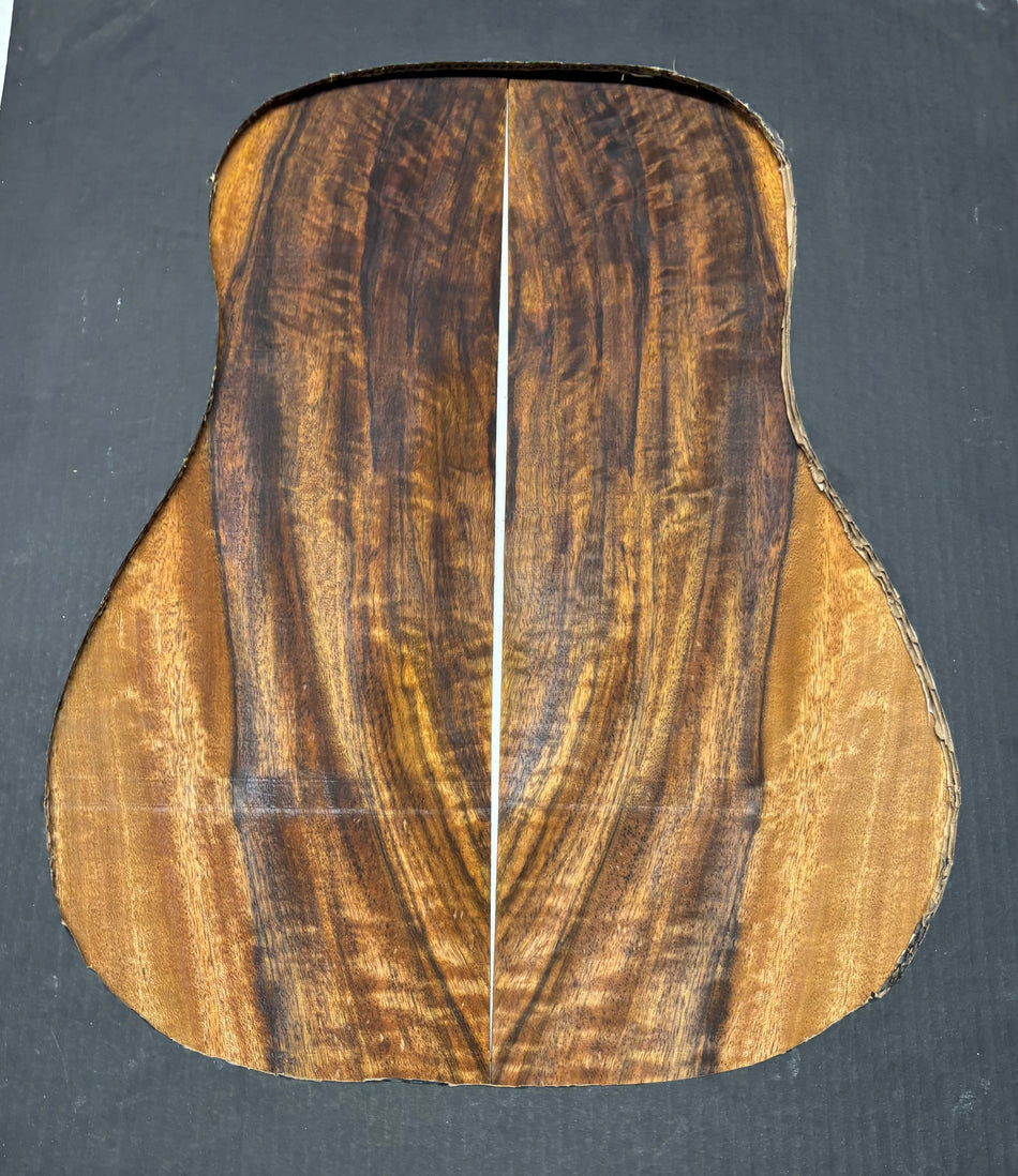 Juego de fondo y aros de guitarra de grado AAAA Dreadnought de palisandro de la India Oriental #61 