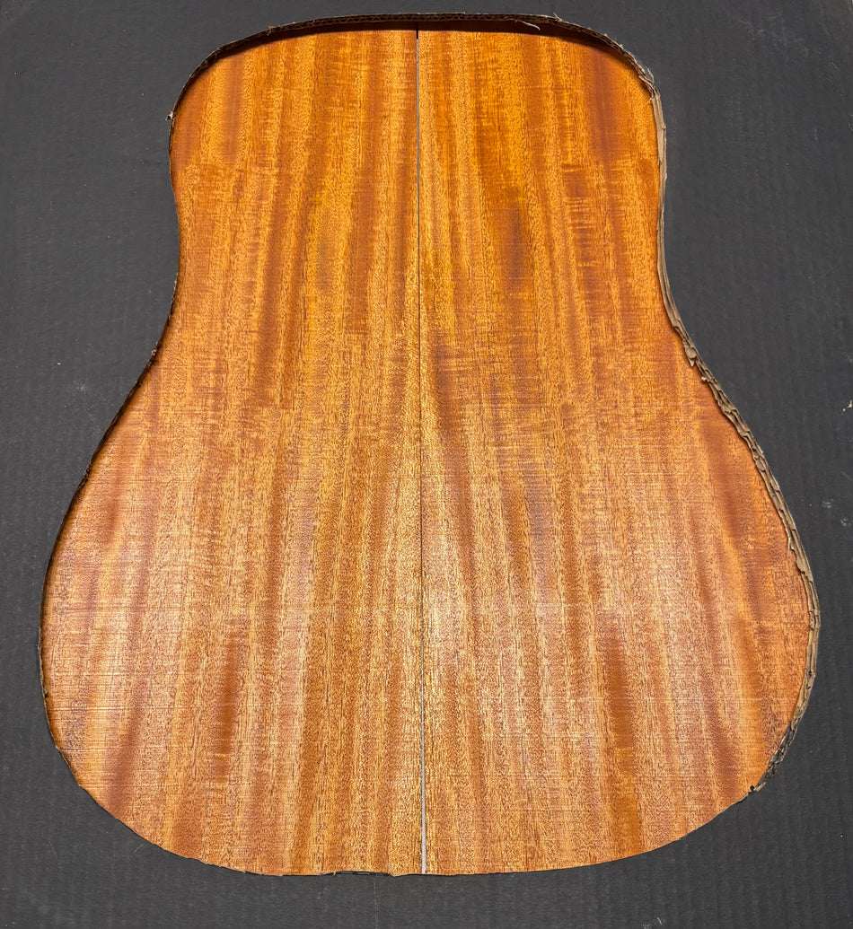 Flame Genuine Mahogany Dreadnought Guitar Back & Side Set #1003