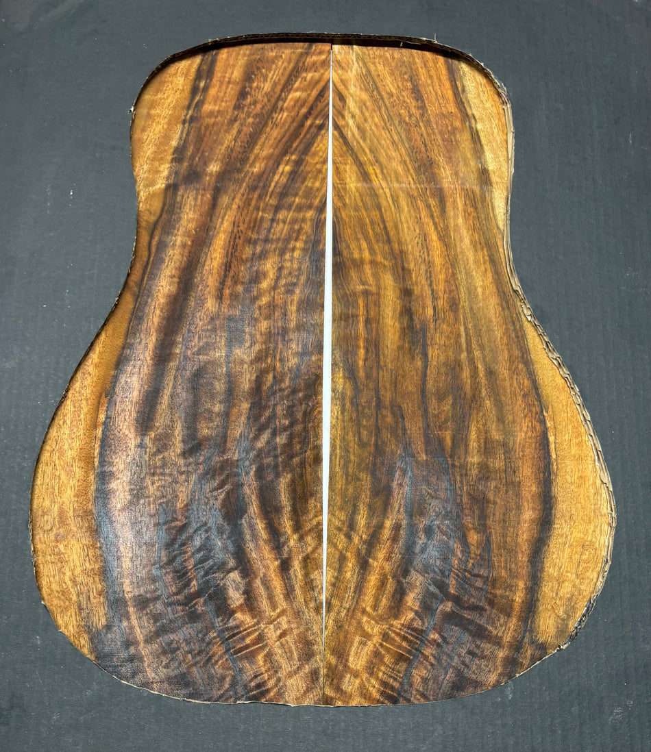 Juego de fondo y aros de guitarra de grado AAAA Dreadnought de palisandro de la India Oriental #61 