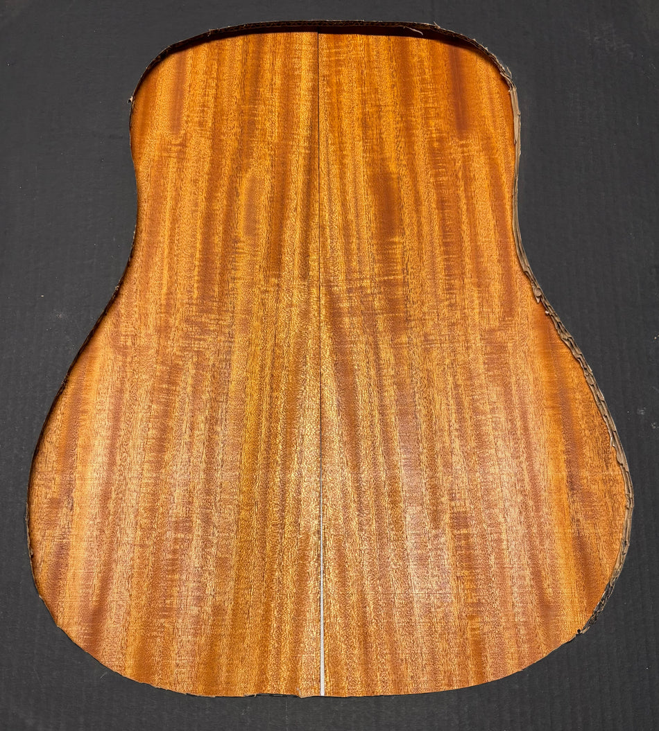 Flame Genuine Mahogany Dreadnought Guitar Back & Side Set #1004