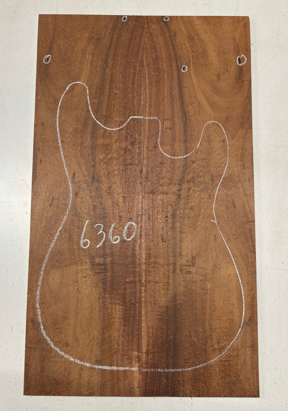 1 Piece, Granadillo Drop Top 24-1/2"x7-1/8"x1/4"#6360