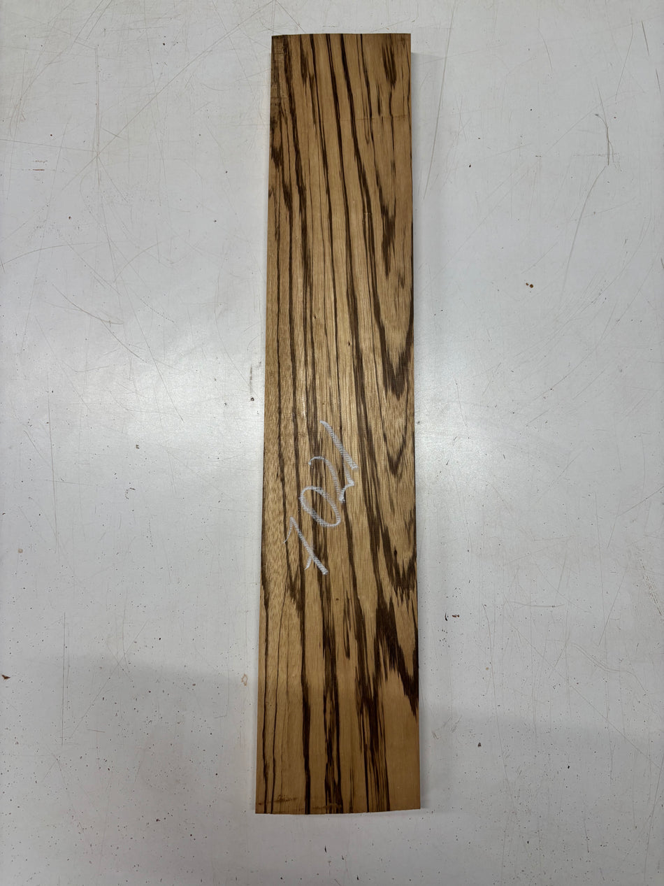 1 Piece, Zebrawood Lumber Board Blank 25"x4-7/8"x3/4"#7021