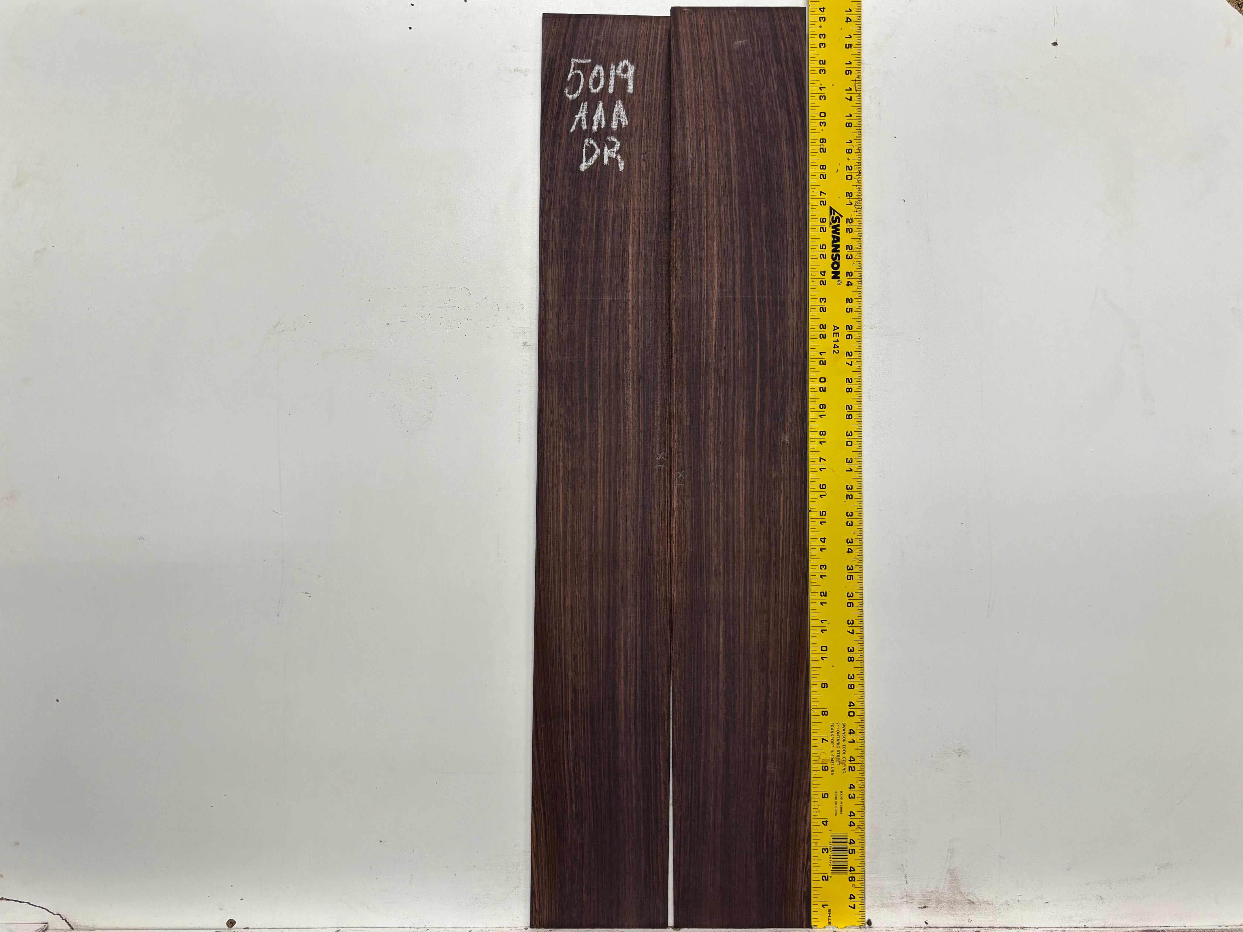 East Indian Rosewood Dreadnought AAA Grade Guitar Back & Side Set #5019 - Exotic Wood Zone