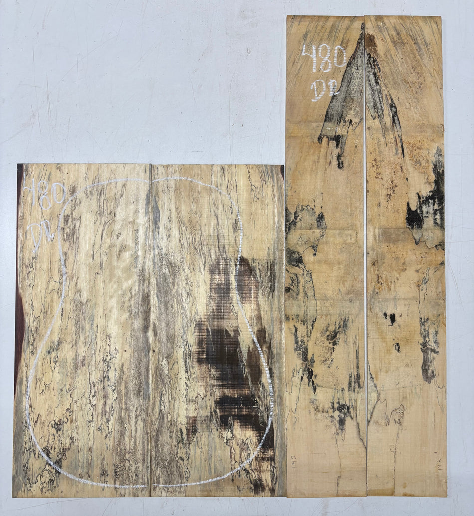 Juego de fondo y aros de guitarra de grado AAAA Dreadnought de palisandro de la India Oriental #61 