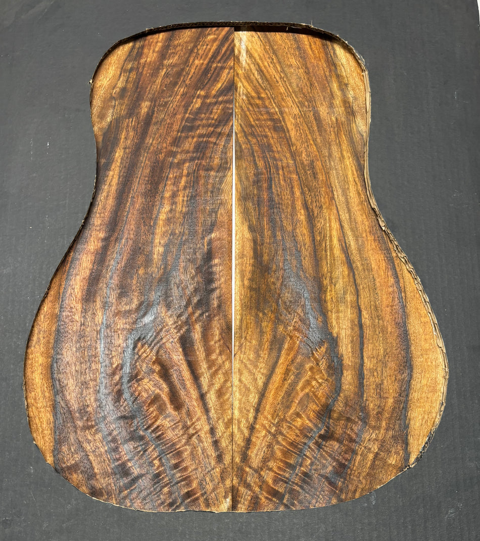 Juego de fondo y aros de guitarra de grado AAAA Dreadnought de palisandro de la India Oriental #61 