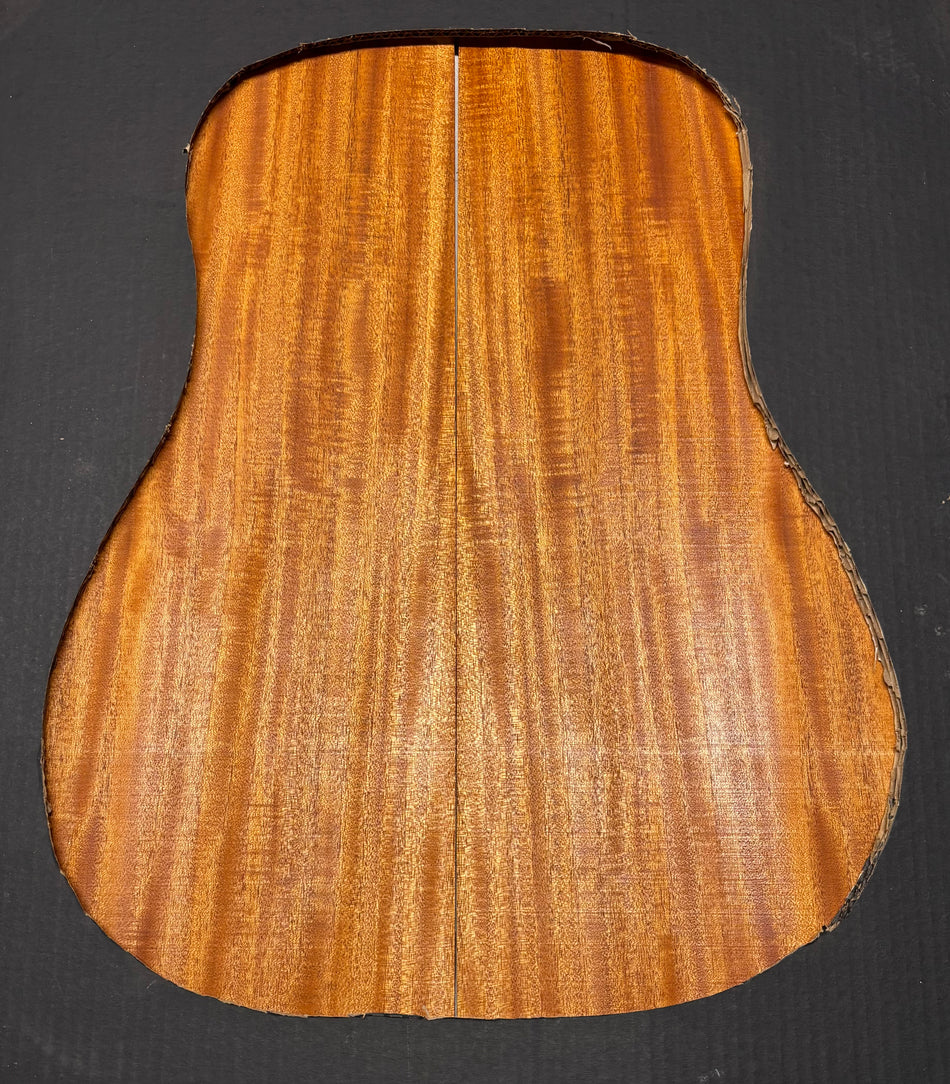 Flame Genuine Mahogany Dreadnought Guitar Back & Side Set #1005