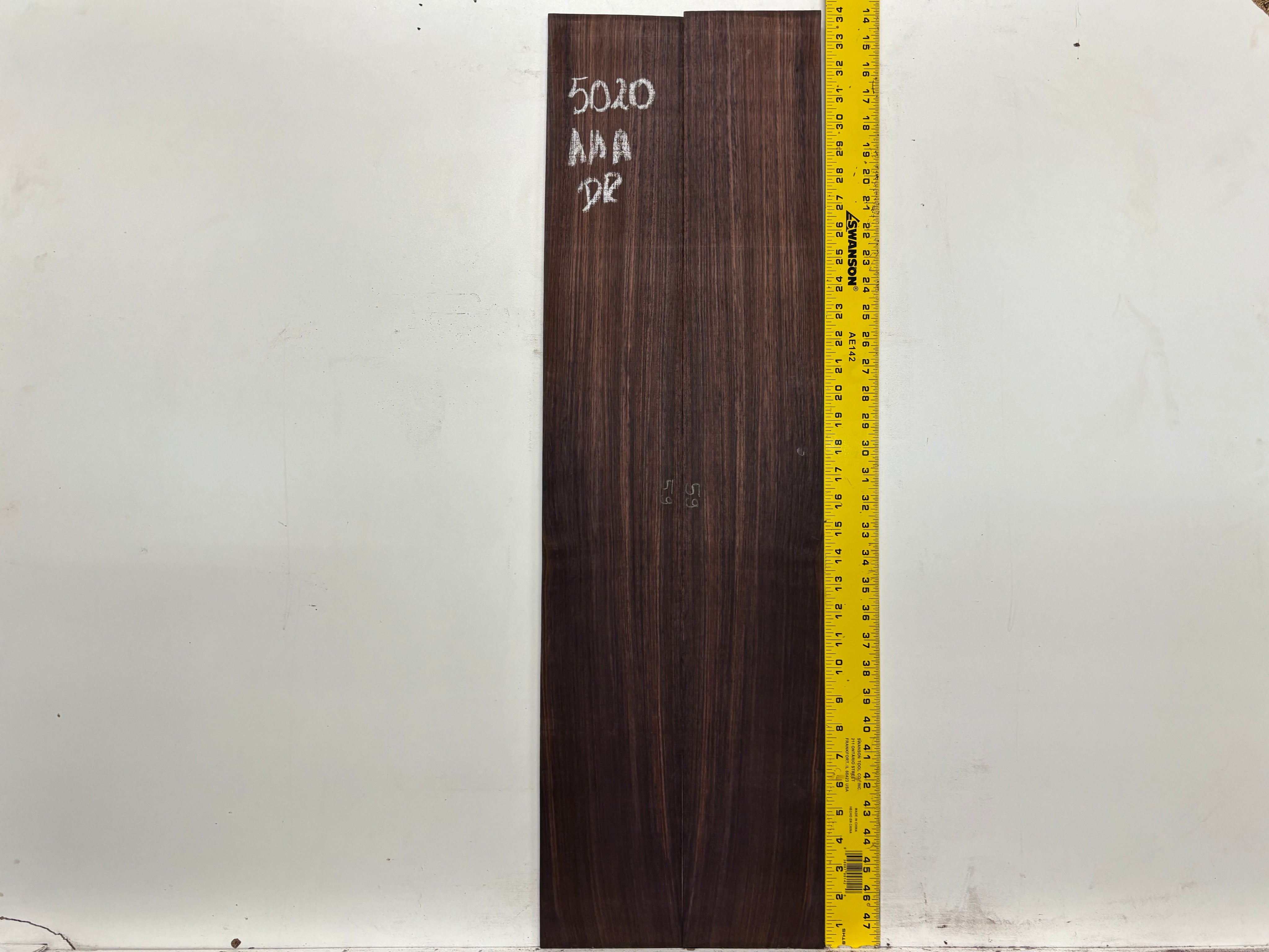 East Indian Rosewood Dreadnought AAA Grade Guitar Back & Side Set #5020 - Exotic Wood Zone
