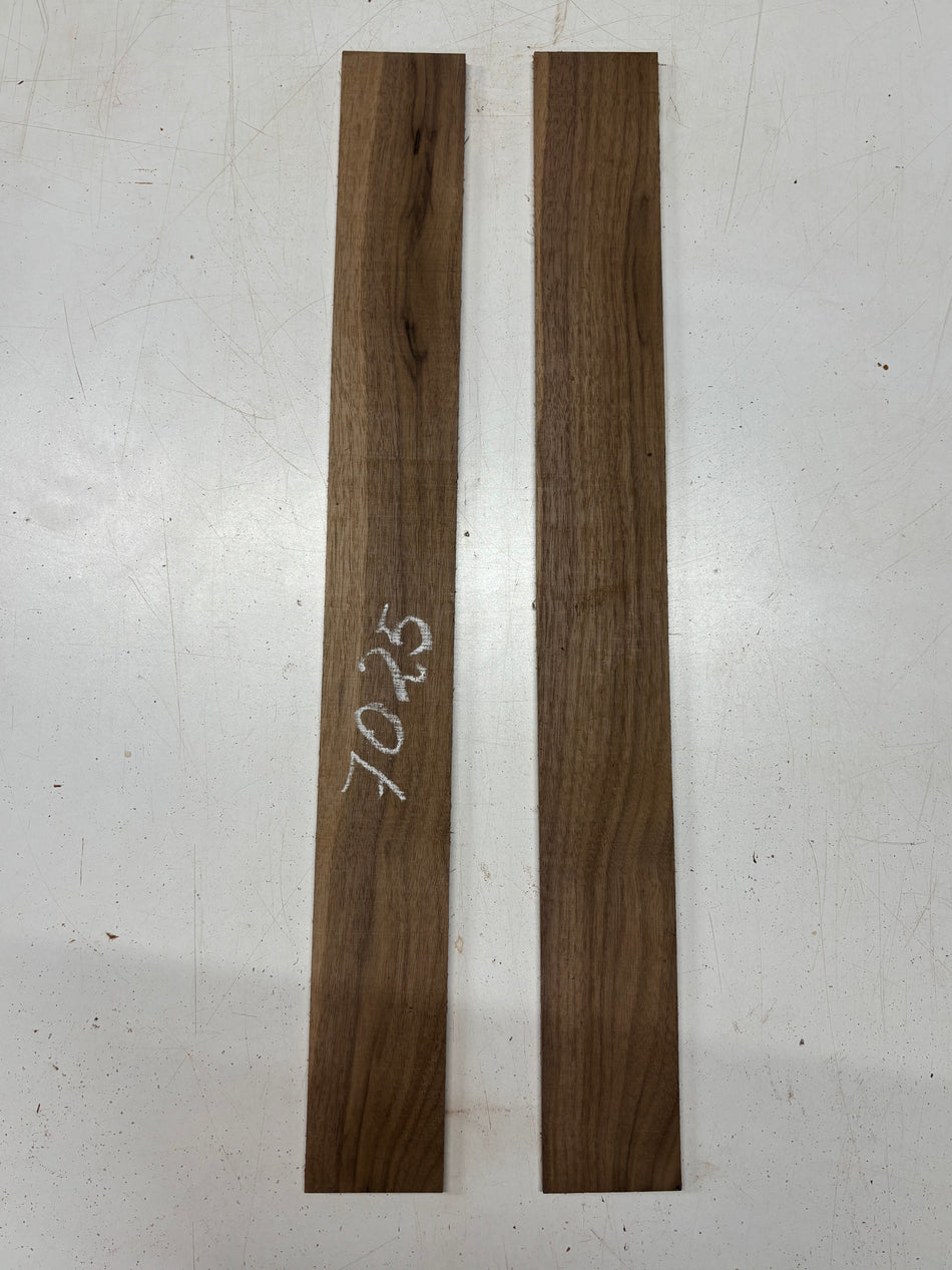 2 Pack, Walnut Thin Stock Lumber 25"x2-7/8"x1/4"#7025 - Exotic Wood Zone