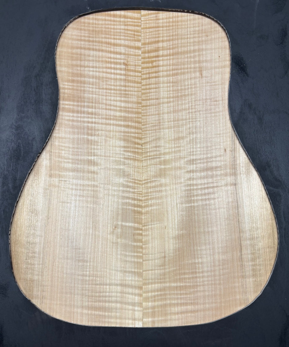 Flame Hard Maple Dreadnought Guitar Back and Side Set  #3005