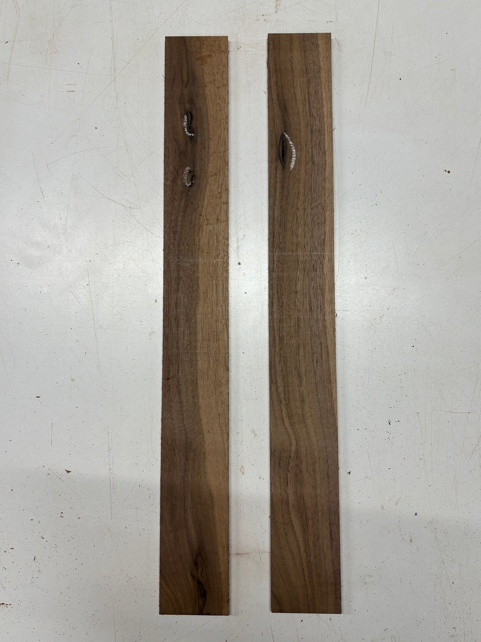 2 Pack, Walnut Thin Stock Lumber 25"x2-7/8"x1/4"#7025 - Exotic Wood Zone