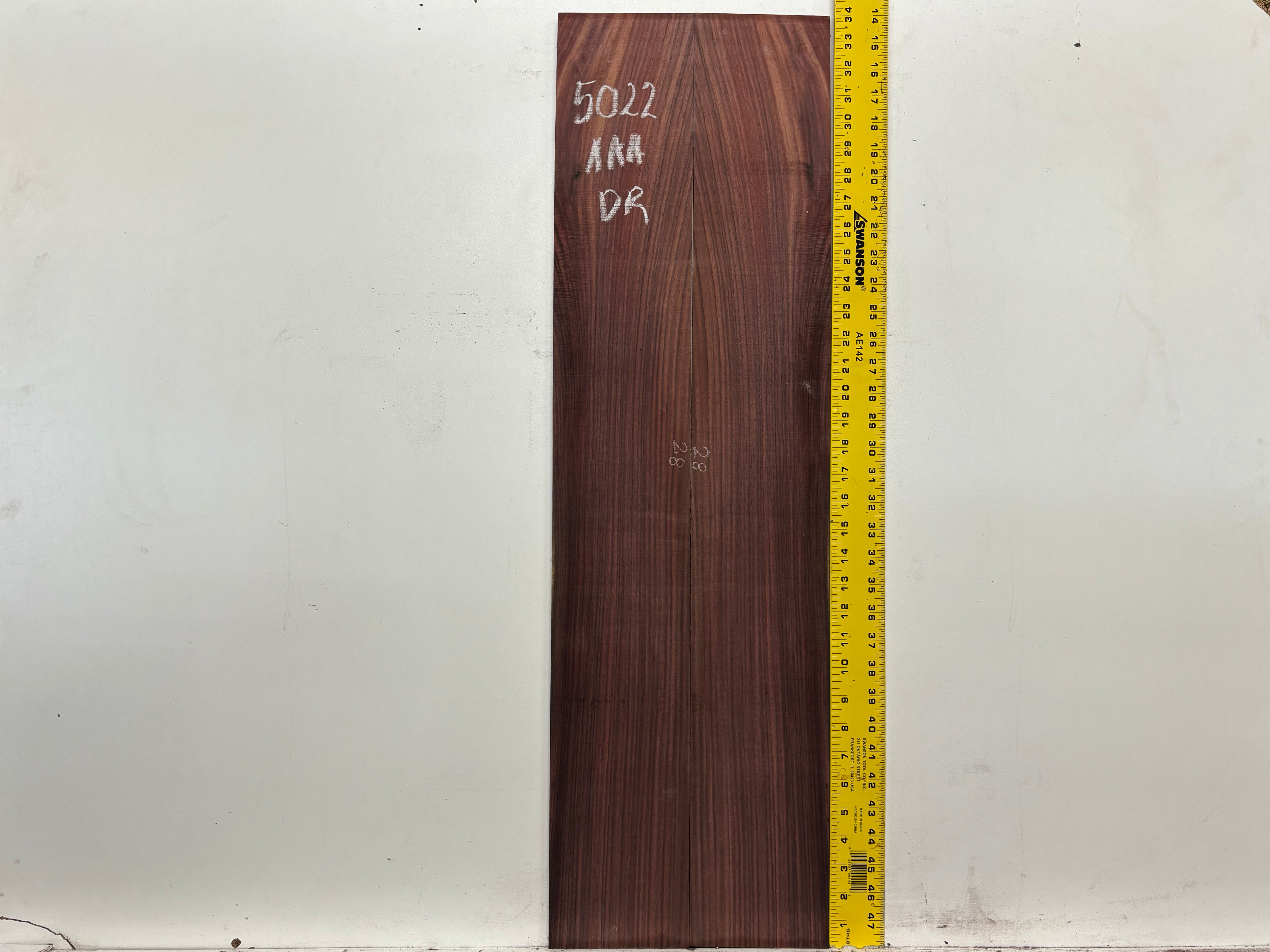 East Indian Rosewood Dreadnought AAA Grade Guitar Back & Side Set #5022 - Exotic Wood Zone