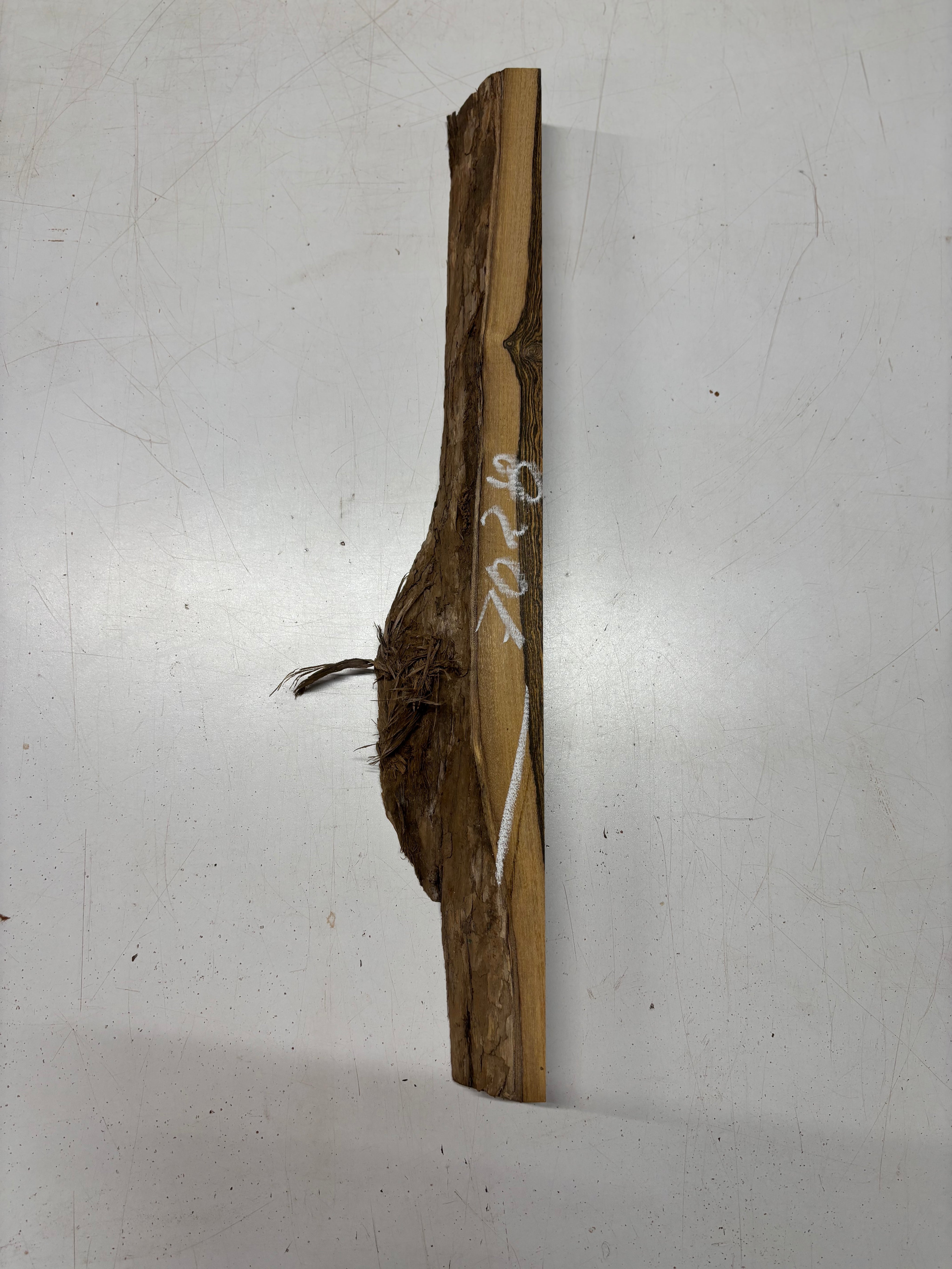 1 Piece, Bocote Live Edge Blank 24"x1-1/2"x1-7/8"#7028 - Exotic Wood Zone