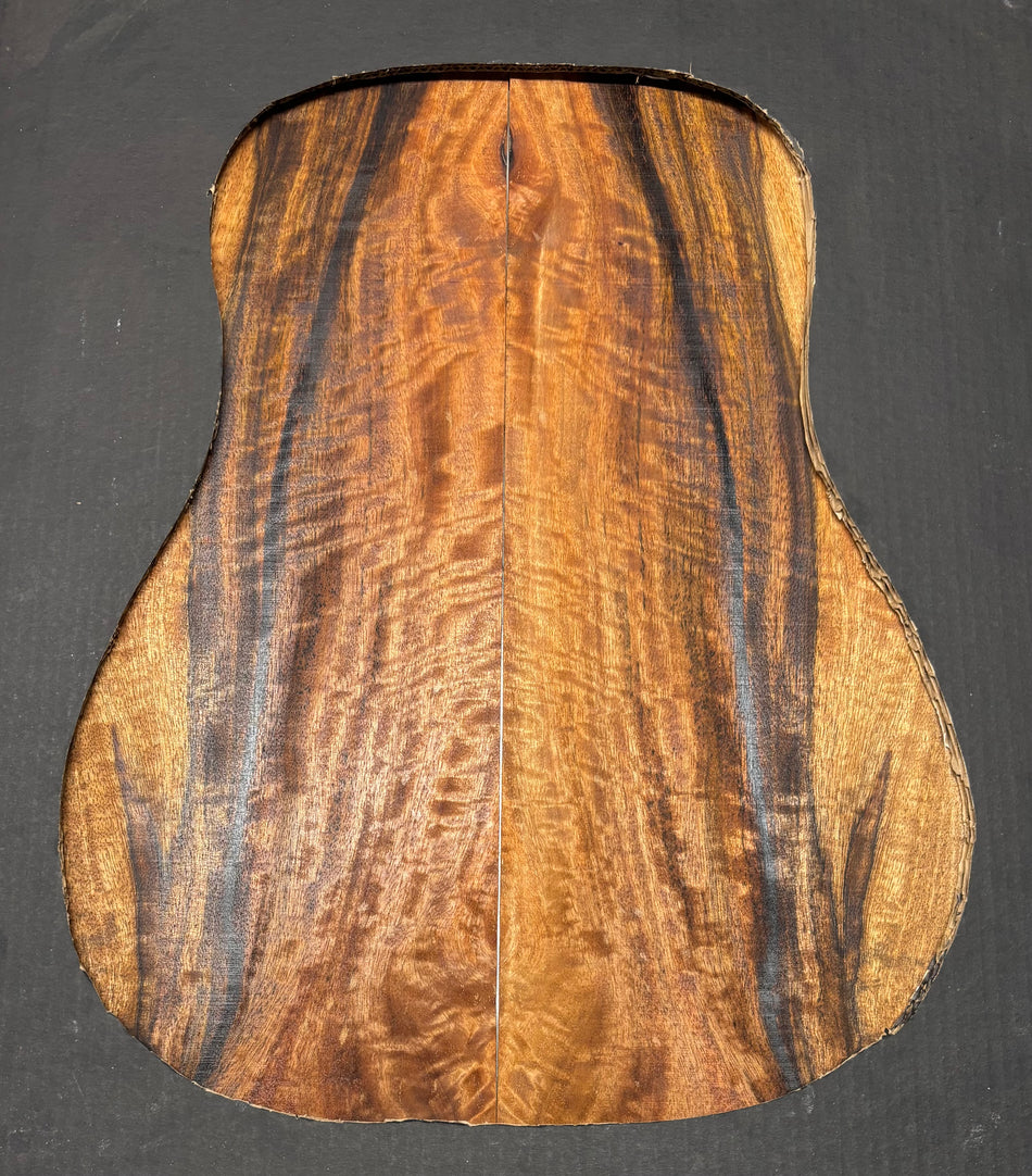 Juego de fondo y aros de guitarra de grado AAAA Dreadnought de palisandro de la India Oriental #61 