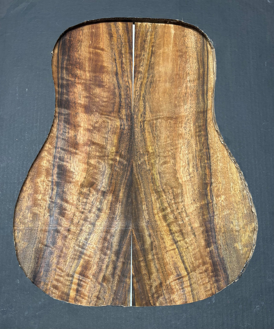 Juego de fondo y aros de guitarra de grado AAAA Dreadnought de palisandro de la India Oriental #61 