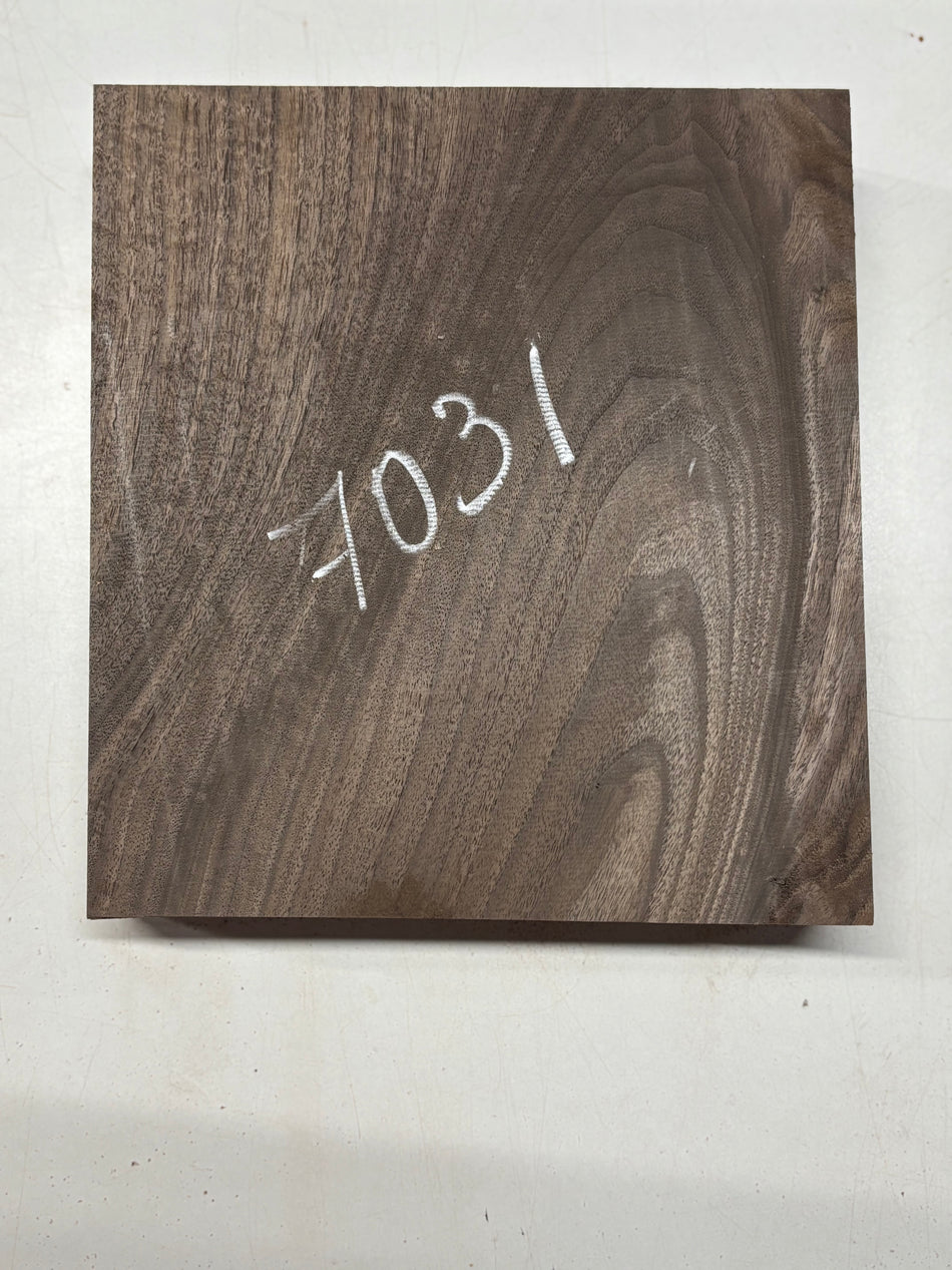 1 Piece, Flame Black Walnut Lumber Board Blank 11-1/2"x10-1/2"x2-3/8"#7031