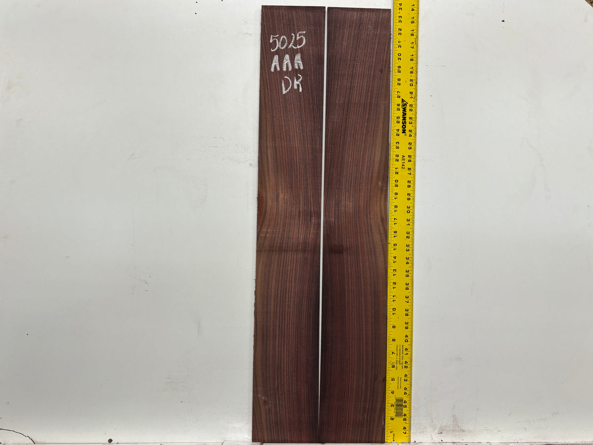 East Indian Rosewood Dreadnought AAA Grade Guitar Back & Side Set #5025 - Exotic Wood Zone