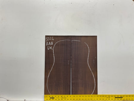 East Indian Rosewood Dreadnought AAA Grade Guitar Back & Side Set #5026 - Exotic Wood Zone