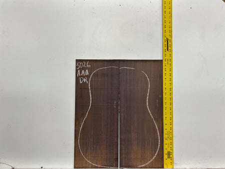 East Indian Rosewood Dreadnought AAA Grade Guitar Back & Side Set #5026 - Exotic Wood Zone