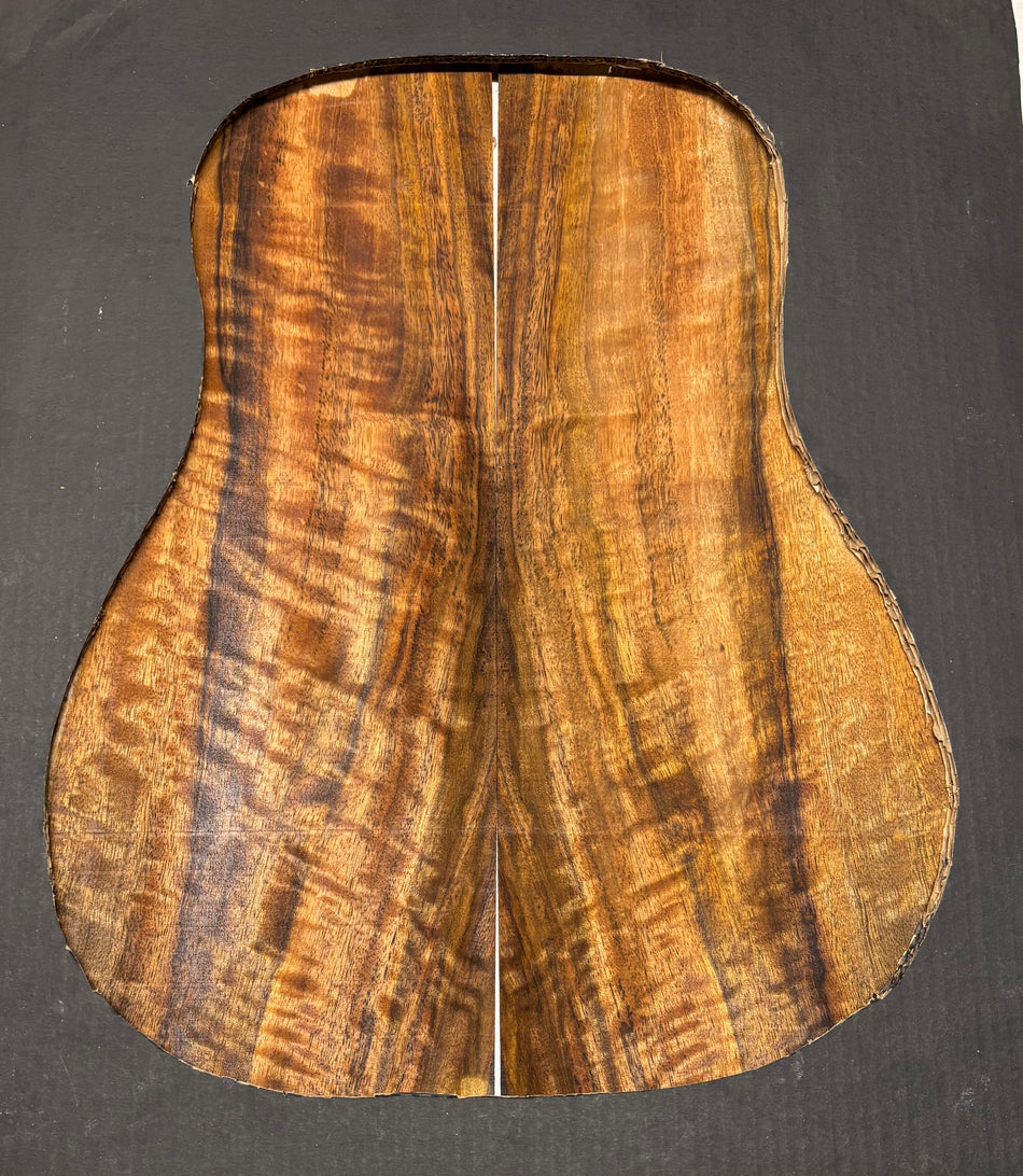 Juego de fondo y aros de guitarra de grado AAAA Dreadnought de palisandro de la India Oriental #61 