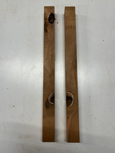 2 Pack, Cherry Turning Wood Blanks 24"x2"x2"#7033 - Exotic Wood Zone
