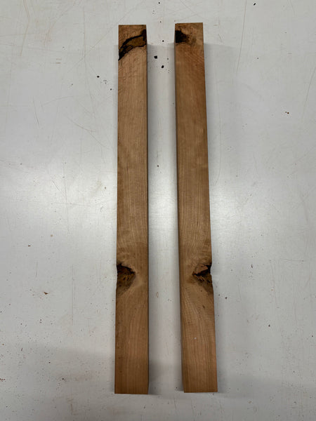 2 Pack, Cherry Turning Wood Blanks 24"x2"x2"#7033 - Exotic Wood Zone