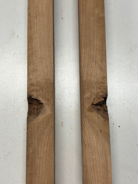 2 Pack, Cherry Turning Wood Blanks 24"x2"x2"#7033 - Exotic Wood Zone