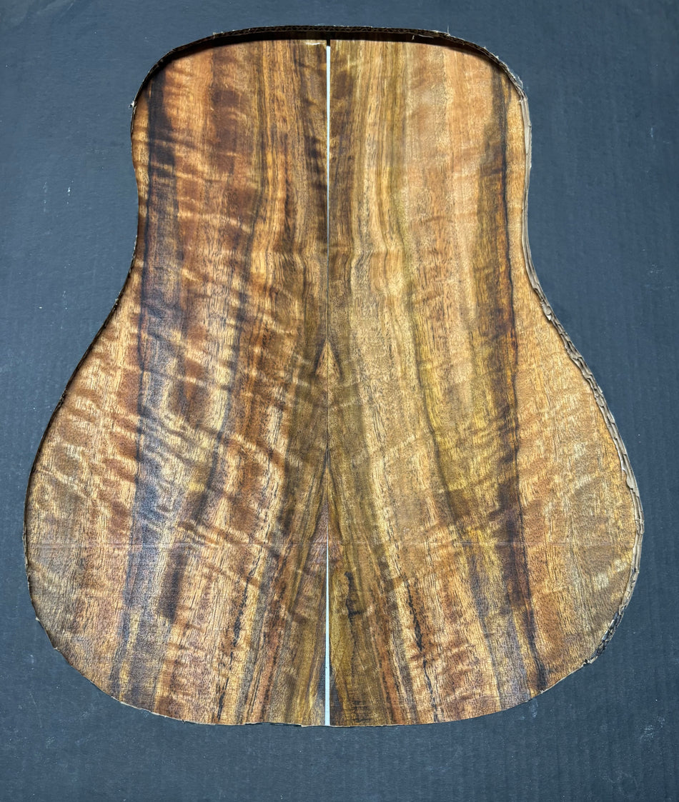 Juego de fondo y aros de guitarra de grado AAAA Dreadnought de palisandro de la India Oriental #61 