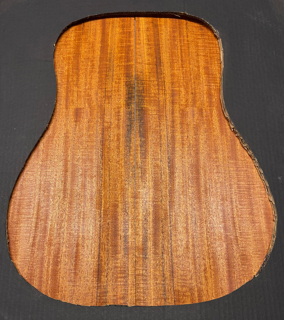Flame Genuine Mahogany Dreadnought Guitar Back & Side Set #1011